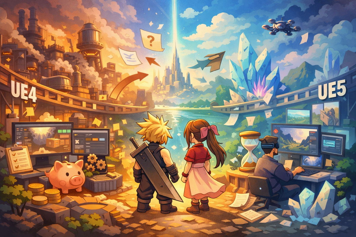 UE4 Custom vs. UE5: Analyse des Implications Techniques et Financières